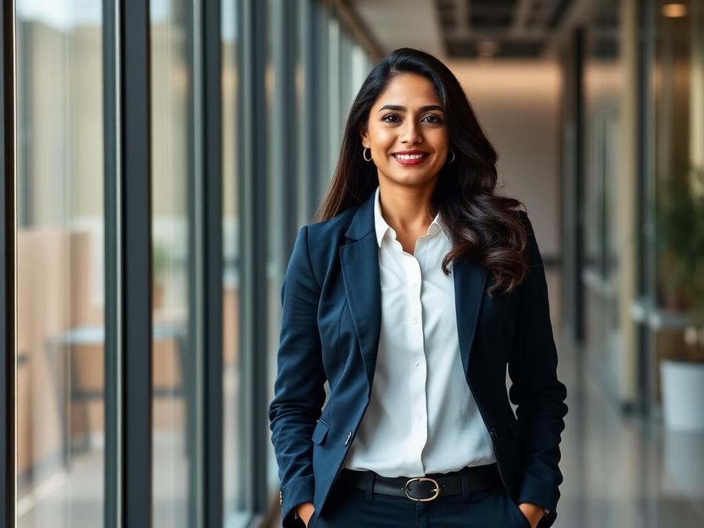 Executive with strong communication presence after executive communication coaching